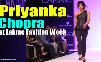 Priyanka Chopra in sexy black dress at lakme fashion week