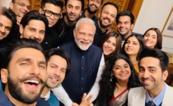 selfie of the years, selfie of bollywood star with modi