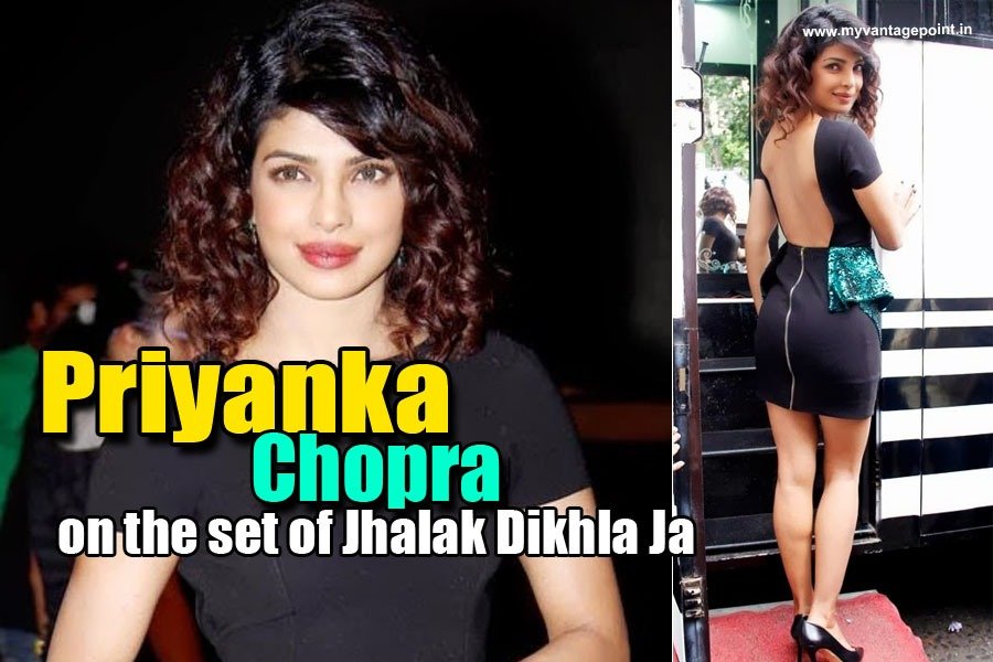 Priyanka Chopra hot avatar in black at jhalak dikhlaa ja tv show