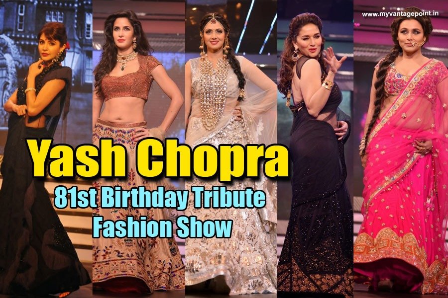 bollywood fashion show in memory of Yash Chopra