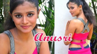 Anusri : South Indian Actress Hot Stills in Pink Dress