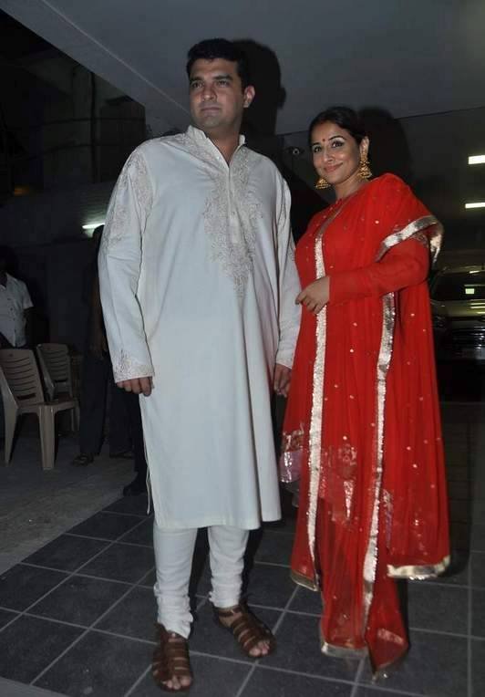 Vidya Balan with her husband