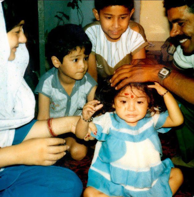 Anushka Sharma head shaving ceremony photos from childhood