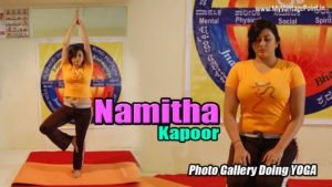 Namitha Hot photos doing YOGA, Namitha yoga pics, south actress Namitha Kapoor hot pics, actress Namitha Kapoor Yoga pictures