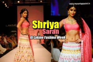 Shriya Saran At Lakme Fashion Week. Shriya Saran hot ramp walk, Shriya Saran sexy navel in lenhga, Shriya Saran masala pics