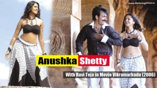 Anushka Shetty Hot Stills from Telugu Movie Vikramarkudu (2006)