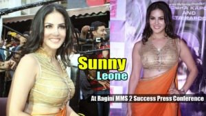 Read more about the article Sunny Leone at Ragini MMS 2 Success Press Conference in Orange Saree