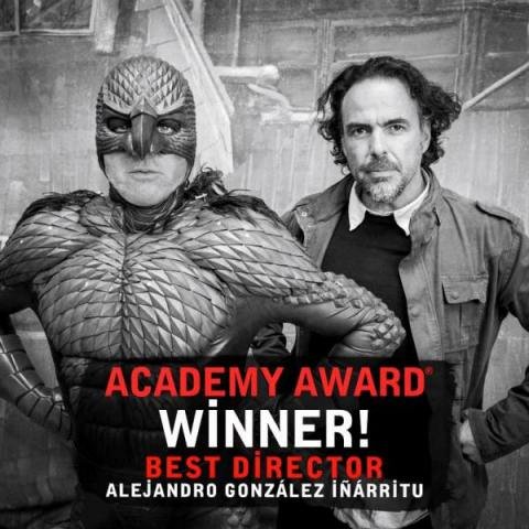 Alejandro González Iñárritu Won Best Director Oscars 2015 for Birdman