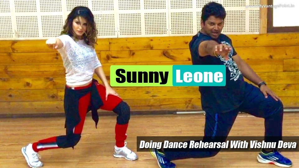 Sunny Leone hot dance, Sunny Leone sexy dance moves, Sunny Leone with vishnu deva