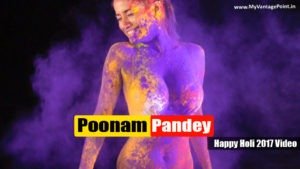 Poonam Pandey Happy Holi 2017