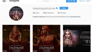 Deepika Padukone Wins The Race with Highest Followers on Instagram