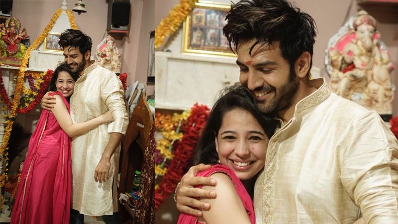 Kartik Aaryan celebrates Raksha Bandhan with sister in Gwalior