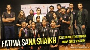 Dangal star Fatima Shaikh celebrates the MukkaMaar girls’ victory