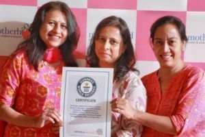 Motherhood Hospital and Spherule Foundation bags Guinness World Record certificate on Largest Menstrual hygiene awareness