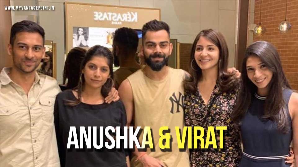 All time famous lovable couples Virat Kohli and Anushka Sharma visited Blown salon in Bangalore!