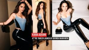 kiara-advani-at-the-trailer-launch-of-govinda-naam-mera-movie-in-versaces-latex-pants-and-denim-corset-top