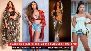 Actresses Huma Qureshi, Tara Sutaria, Malavika Mohanan, and Amala Paul come together for an initiative Dimension on beauty inclusivity and acceptance