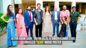 actor-adam-saini-sneha-ullal--singer-kumar-sanu-unveiled-scar-movie-poster-directed-by-manish-vatssalya