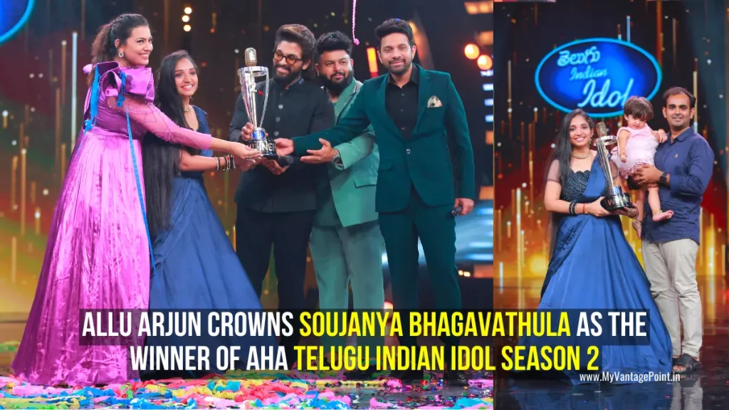 allu-arjun-crowns-soujanya-bhagavathula-as-the-winner-of-aha-telugu-indian-idol-season-2