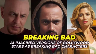 AI-imagined versions of Bollywood stars as Breaking Bad characters