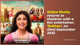 Shilpa Shetty Movie Sukhee – Actress returns to theatres with a fun entertainer on 22nd September 2023