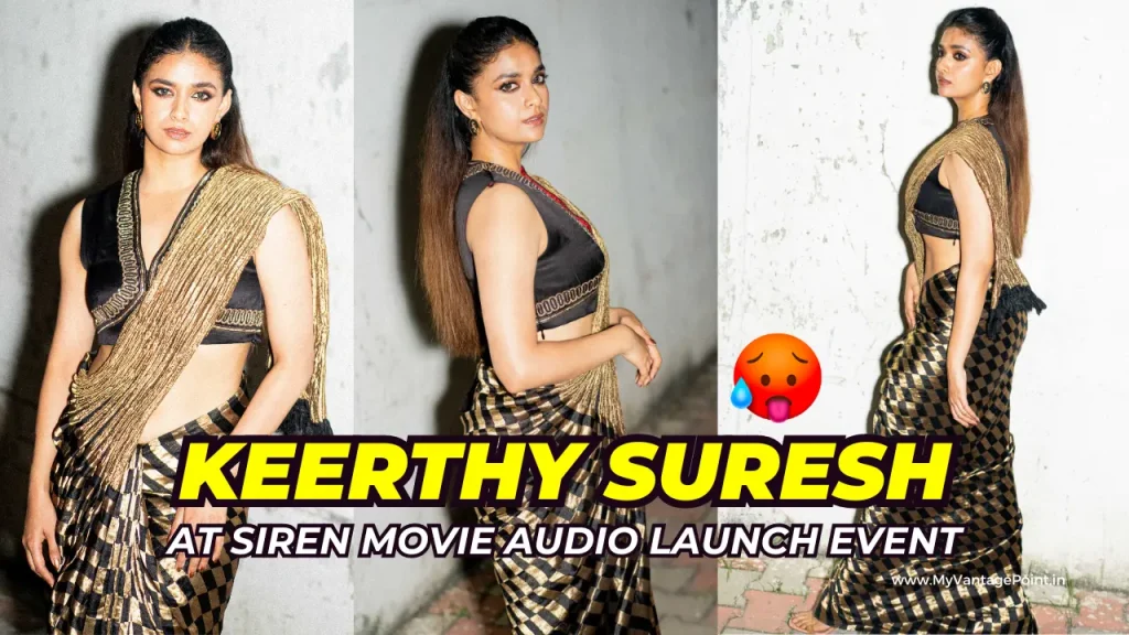 keerthy-suresh-at-siren-audio-launch-event-in-black-and-gold-saree