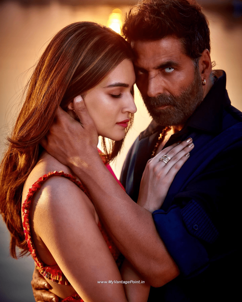 Kriti-Sanon-and-akshay-kumar-in-Bachchhan-Paandey
