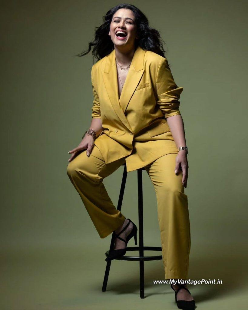 marathi-actress-girija-oak-in-yellow-business-suite-with-black-heels